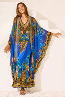 BLUE LEOPARDESS MEDIUM CAPE