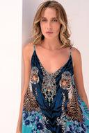 BLUE TIGRESS CAMI TOP - Czarina