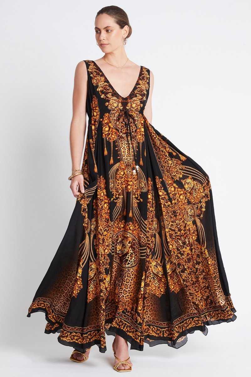 GOLDEN LADY MAXI DRESS - Czarina