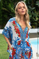 LOST IN AZURE BUTTERFLY TOP SET - Czarina