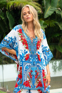 LOST IN AZURE BUTTERFLY TOP - Czarina
