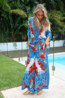 LOST IN AZURE BUTTERFLY TOP - Czarina