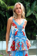 LOST IN AZURE CAMI TOP - Czarina