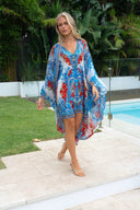LOST IN AZURE KAFTAN DRESS - Czarina