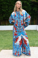 LOST IN AZURE KAFTAN TOP W SLEEVES - Czarina