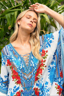 LOST IN AZURE MEDIUM KAFTAN - Czarina