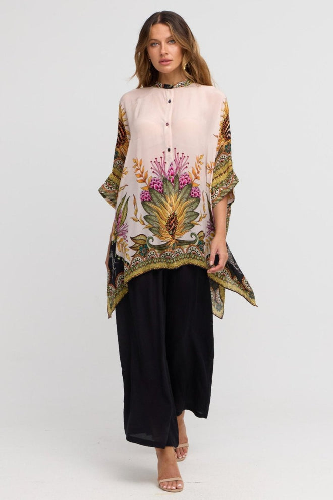 Princess Of Savannah Kaftan Top w Sleeves - Czarina