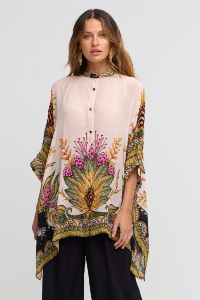 Princess Of Savannah Kaftan Top w Sleeves - Czarina