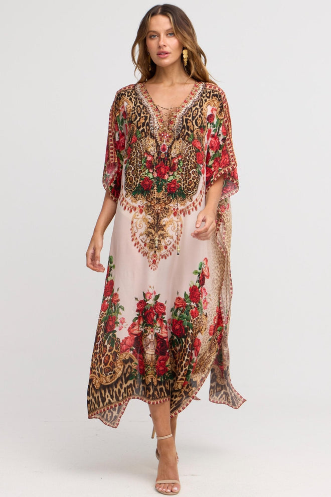 White Leopardess Medium kaftan - Czarina