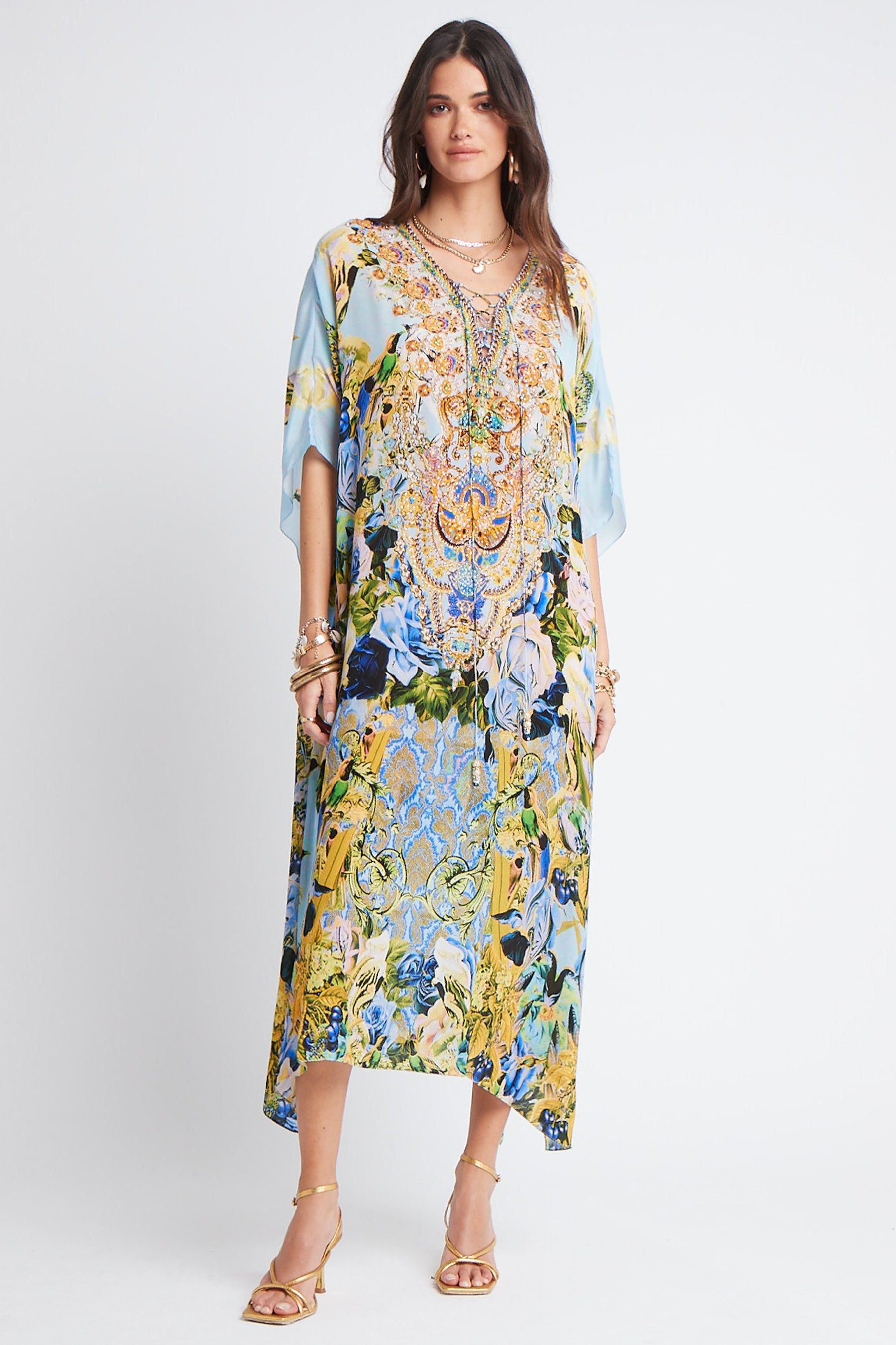 SUMMER BLUES MEDIUM KAFTAN