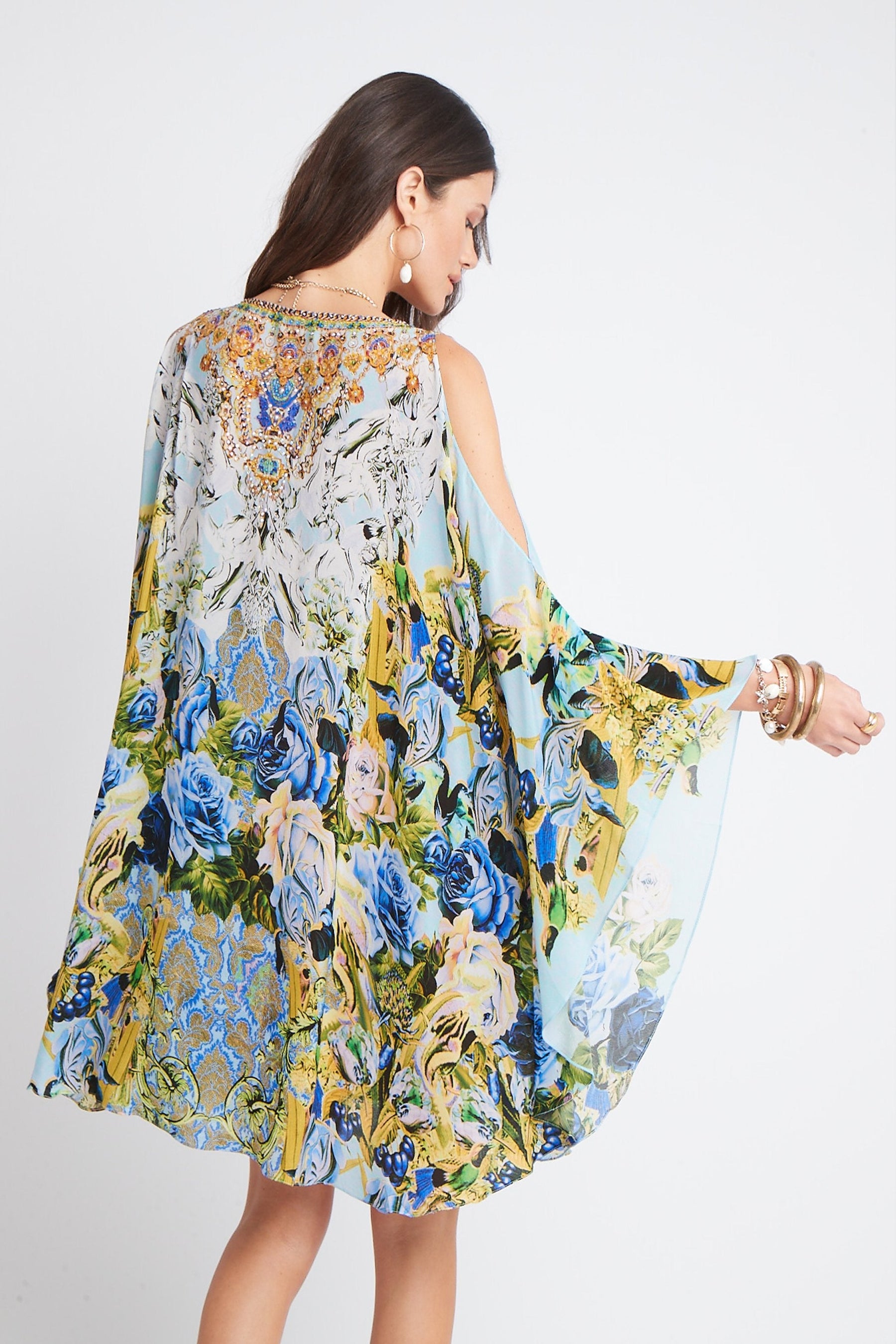 SUMMER BLUES KAFTAN DRESS