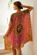 PRINCESS LEOPARD SHORT KAFTAN