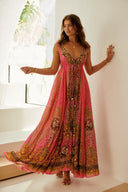 PRINCESS LEOPARD MAXI DRESS