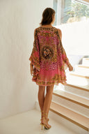 PRINCESS LEOPARD KAFTAN DRESS