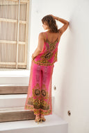 PRINCESS LEOPARD PALAZZO PANTS