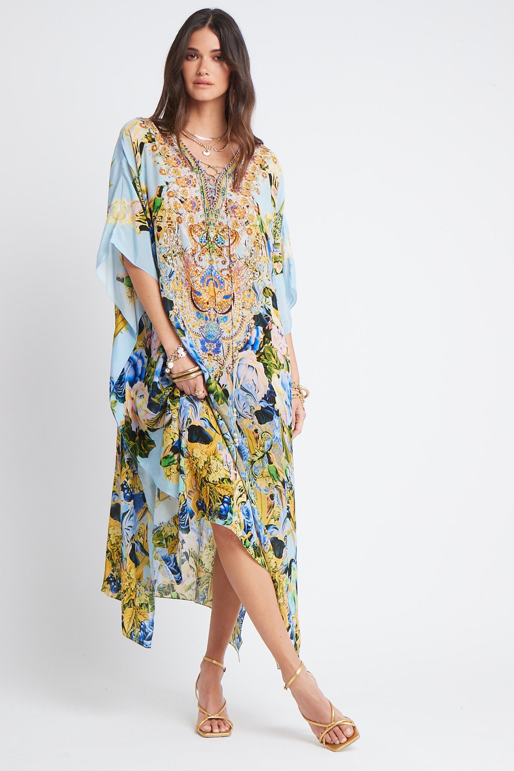 SUMMER BLUES MEDIUM KAFTAN