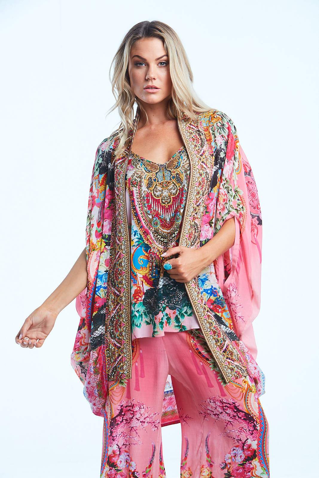 SKY BLUSH CAPE