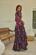 ROMANTIC JEWELS CROSS OVER MAXI DRESS