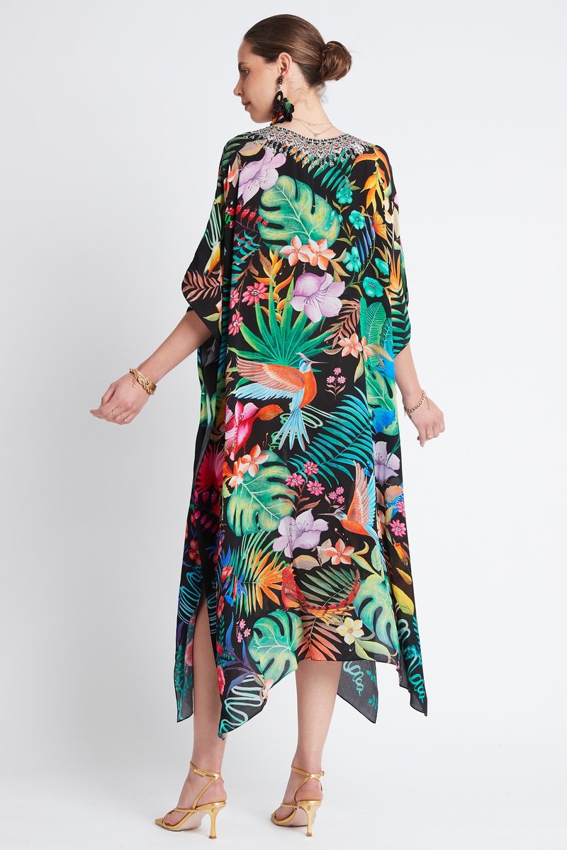 TROPICAL FLORALS MEDIUM KAFTAN