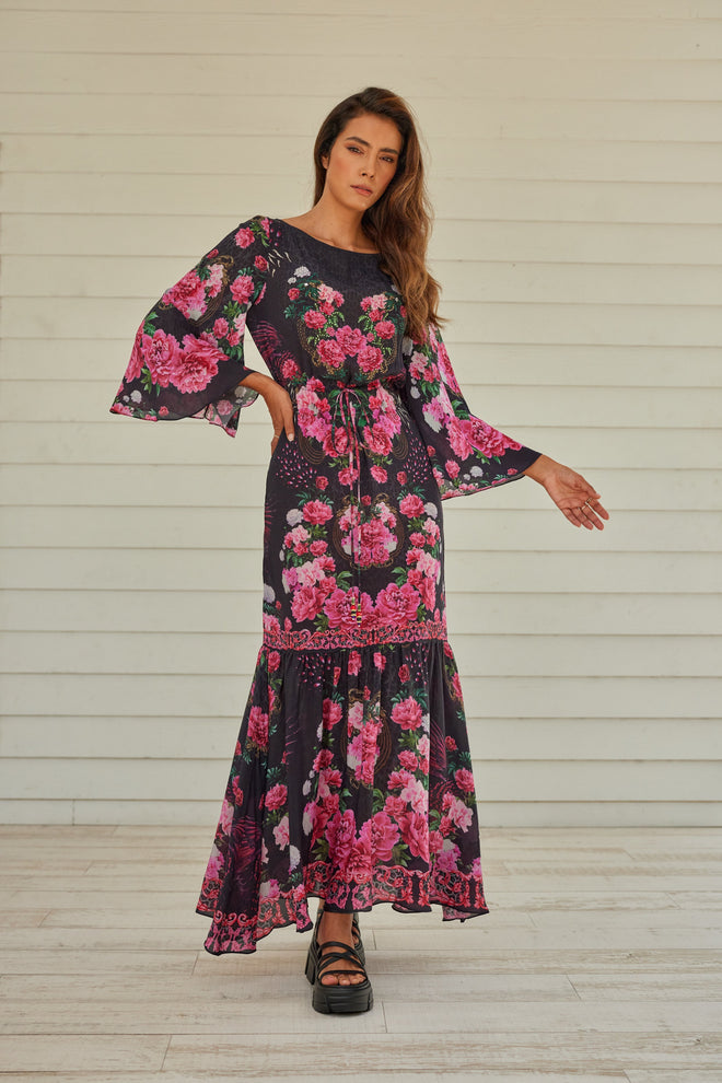 ROMANTIC JEWELS COCKTAIL MAXI DRESS