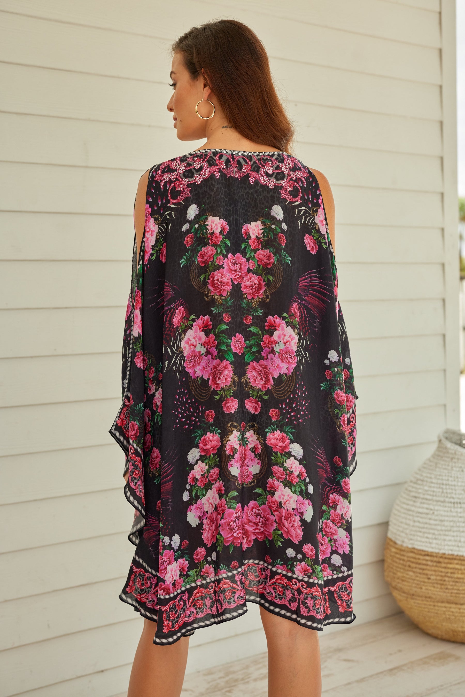 ROMANTIC JEWELS KAFTAN DRESS