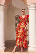 A NIGHT IN SHANGHAI CROSS OVER MAXI DRESS - Czarina