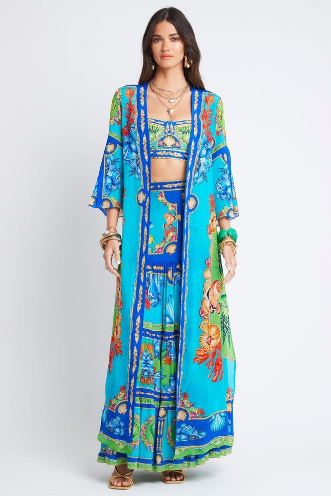 DEEP IN THE OCEAN LONG JACKET W SPLIT SLEEVES - PRE ORDER - Czarina