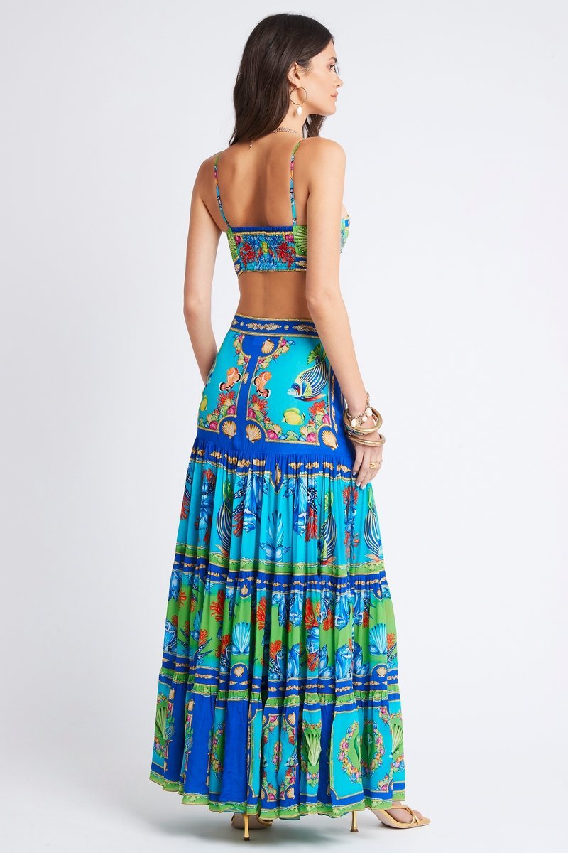 DEEP IN THE OCEAN MAXI SKIRT - PRE ORDER - Czarina