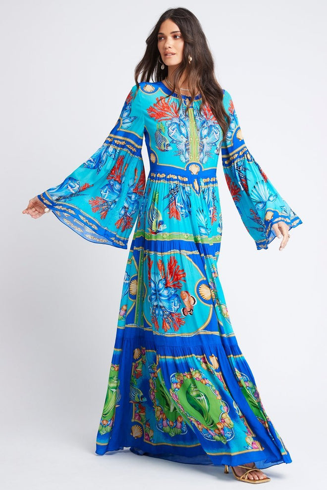 DEEP IN THE OCEAN RN MAXI DRESS - PRE ORDER - Czarina