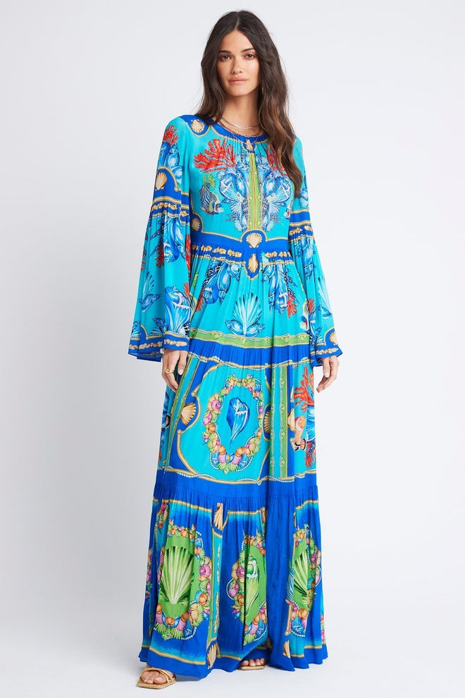 DEEP IN THE OCEAN RN MAXI DRESS - PRE ORDER - Czarina