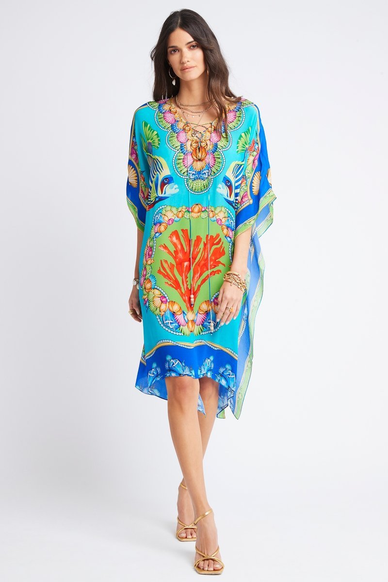 DEEP IN THE OCEAN SHORT KAFTAN - PRE ORDER - Czarina