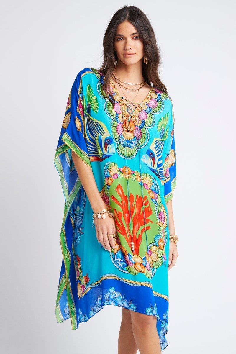 DEEP IN THE OCEAN SHORT KAFTAN - PRE ORDER - Czarina