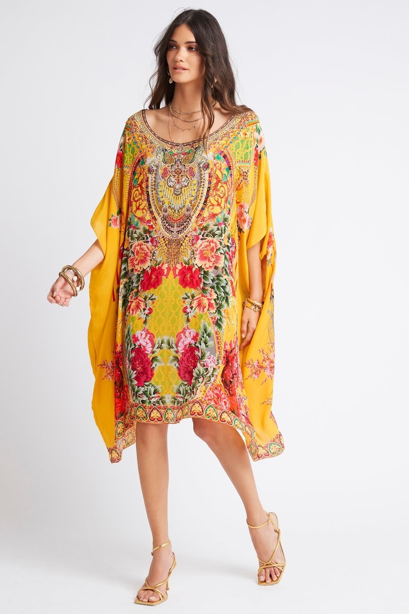 ENDLESS SUMMER ROUND NECK SHORT KAFTAN - PRE ORDER - Czarina