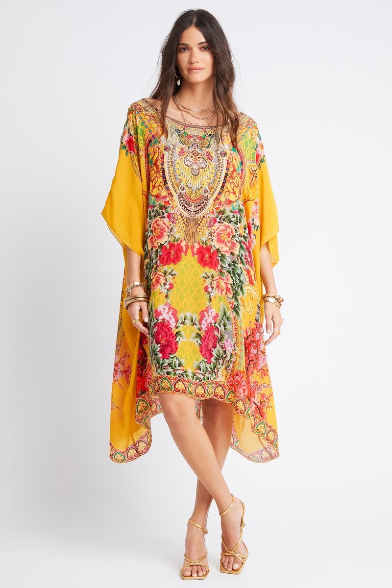 ENDLESS SUMMER ROUND NECK SHORT KAFTAN - PRE ORDER - Czarina