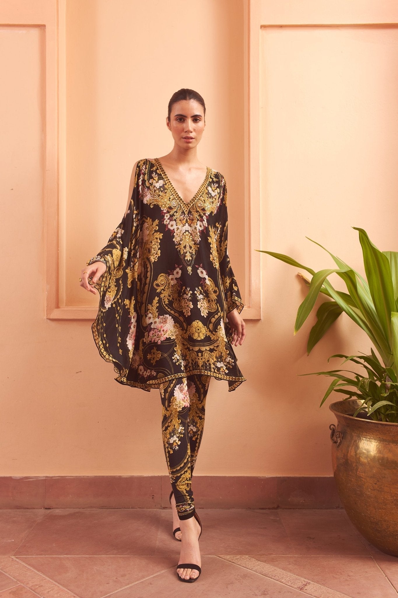 GOLDEN GIRL KAFTAN DRESS - Czarina