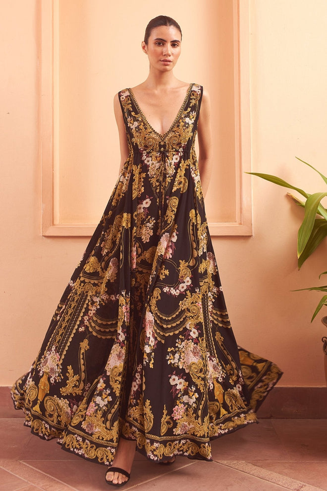 GOLDEN GIRL MAXI DRESS - Czarina