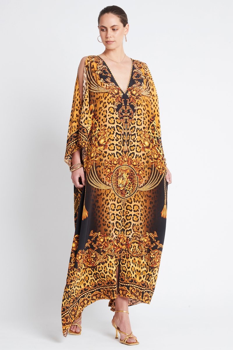 GOLDEN LADY BIG WIDTH SILK KAFTAN - Czarina