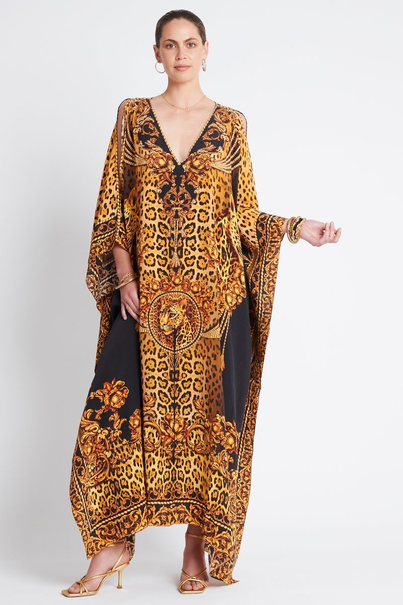 GOLDEN LADY BIG WIDTH SILK KAFTAN - Czarina