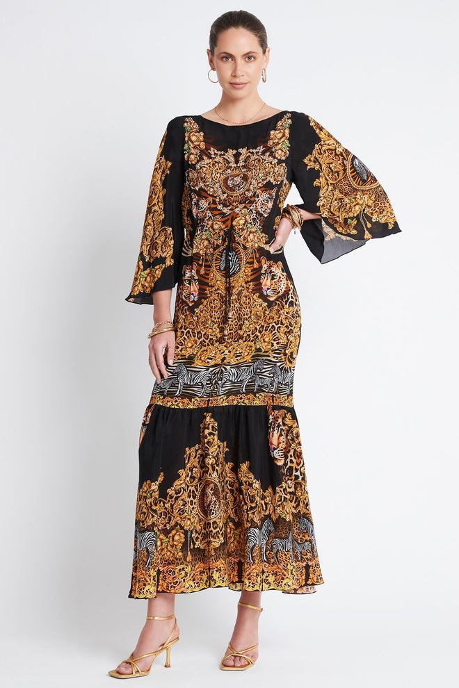 GOLDEN LADY COCKTAIL MAXI DRESS - Czarina