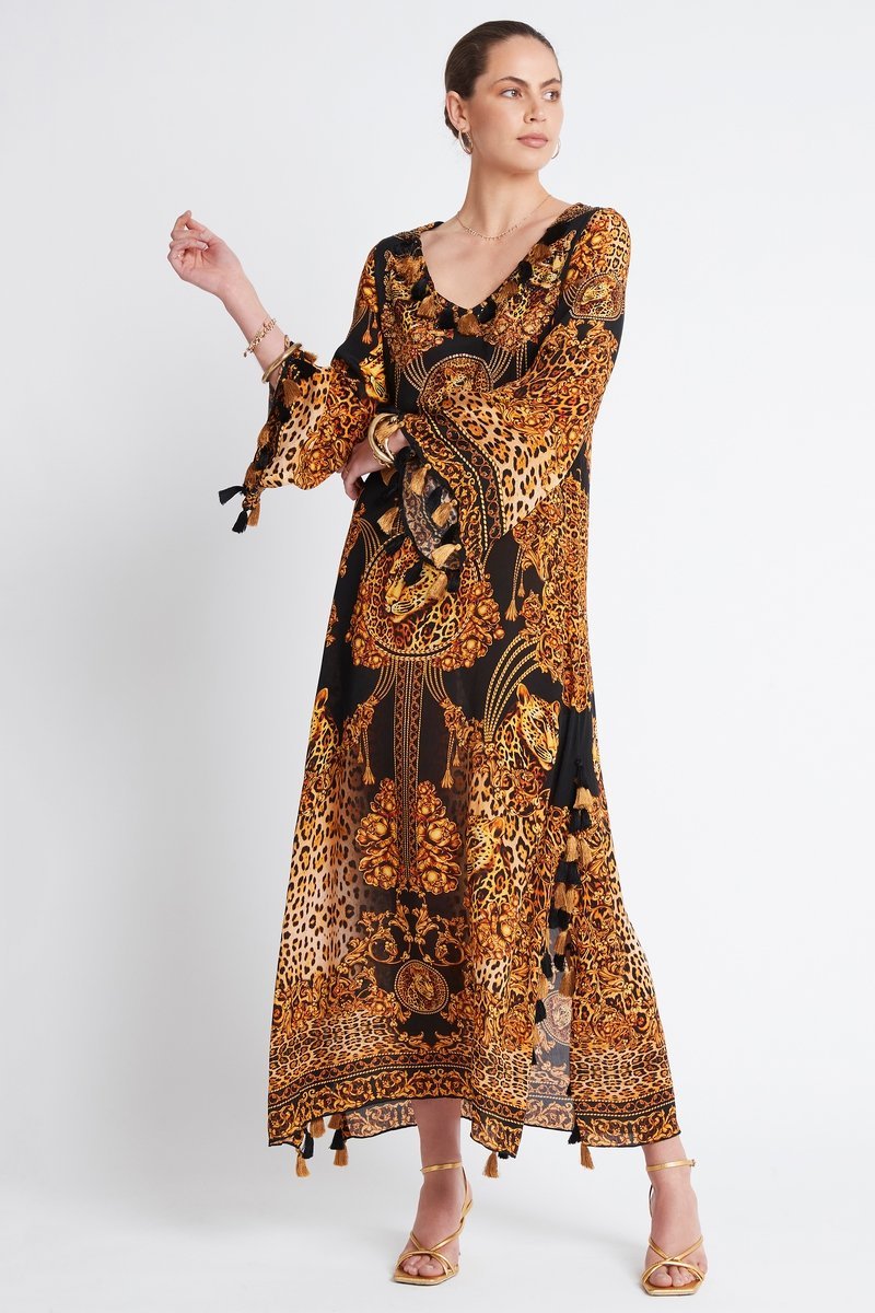 GOLDEN LADY LONG TUNIC W TASSELS - Czarina