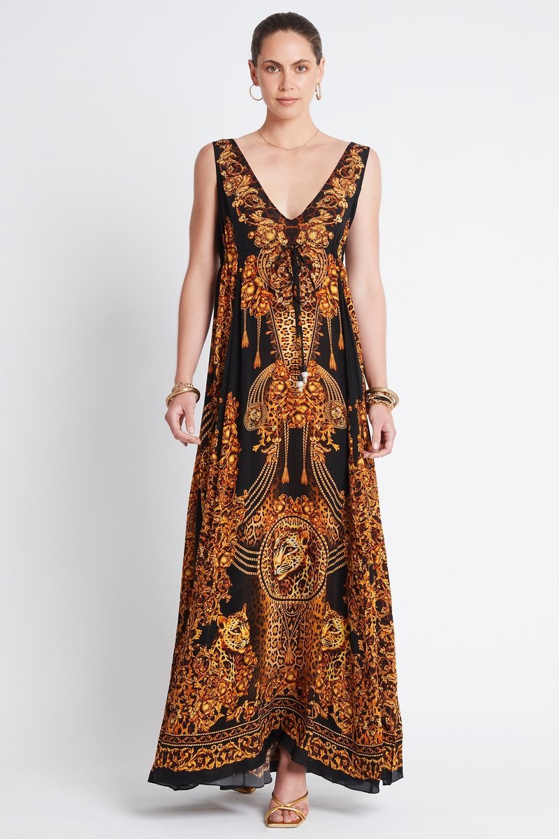 GOLDEN LADY MAXI DRESS - Czarina