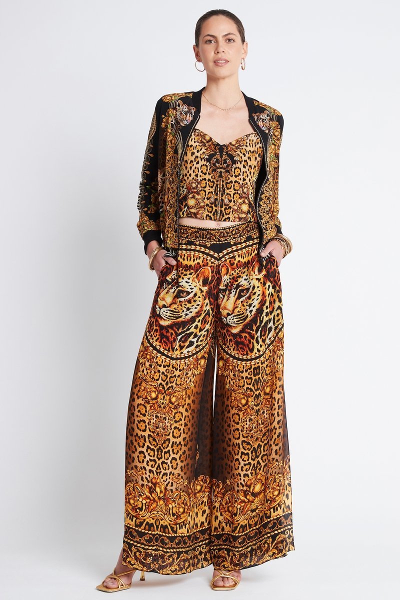 GOLDEN LADY PALAZZO PANTS - Czarina