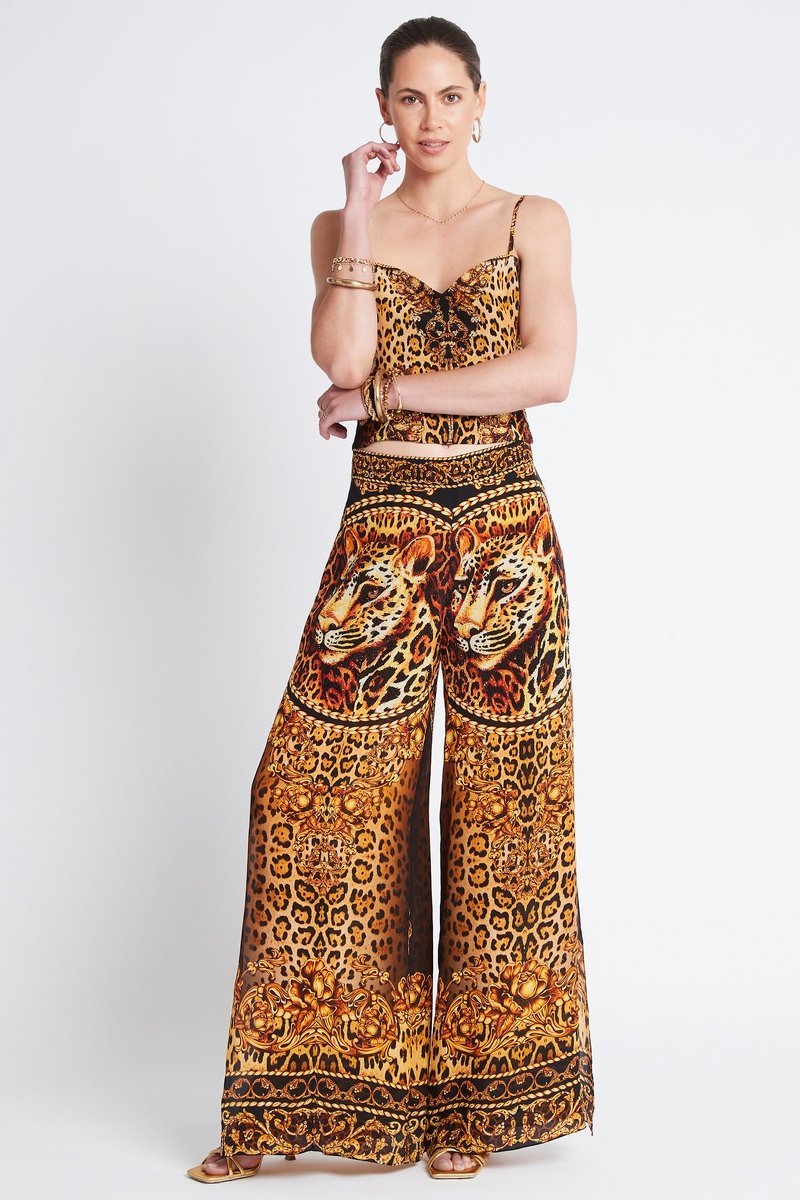 GOLDEN LADY PALAZZO PANTS - Czarina