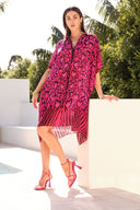 HEART FOREVER MIDI COLLAR KAFTAN - Czarina