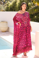 HEART FOREVER ROUND NECK LONG KAFTAN - Czarina