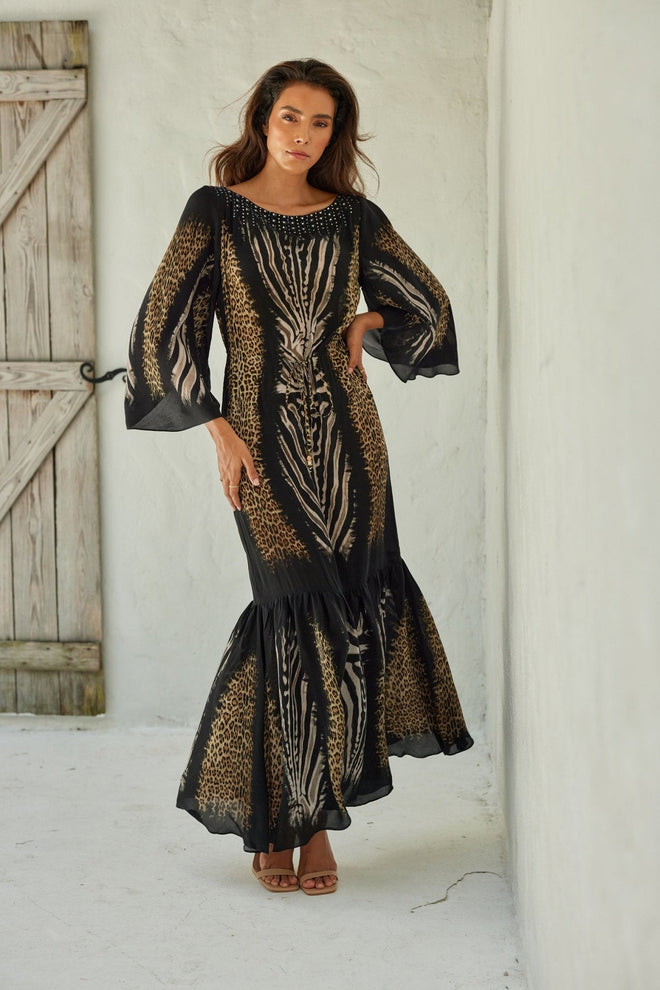 WILD ELEGANCE COCKTAIL MAXI DRESS