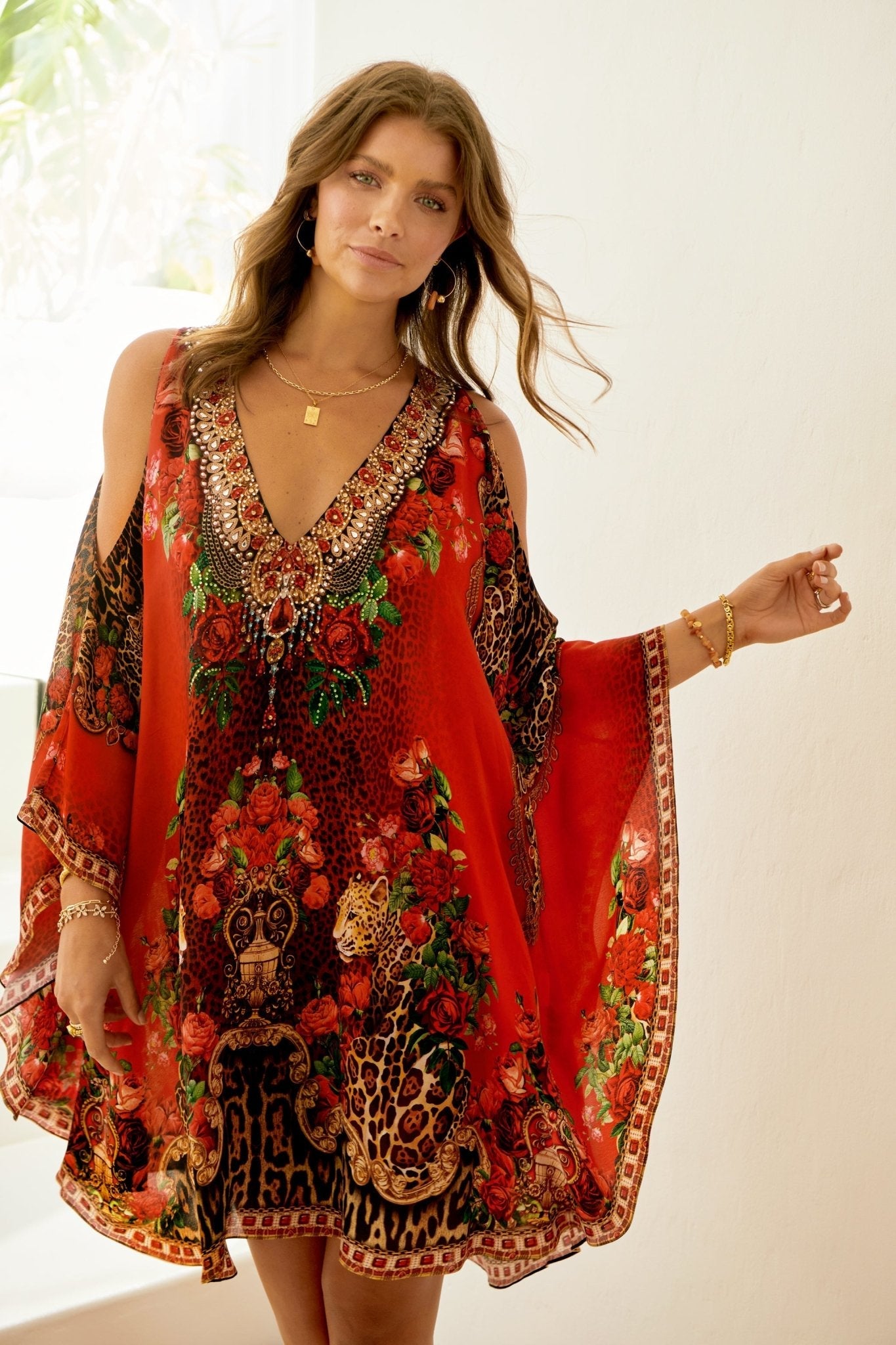 LEOPARDESS KAFTAN DRESS - Czarina