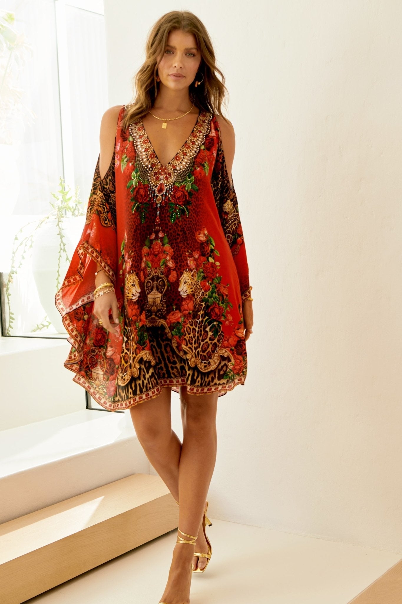 LEOPARDESS KAFTAN DRESS - Czarina