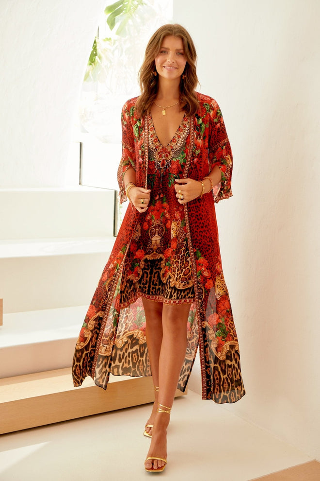 LEOPARDESS KAFTAN DRESS - Czarina