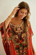ROUGE ROUND NECK LONG KAFTAN